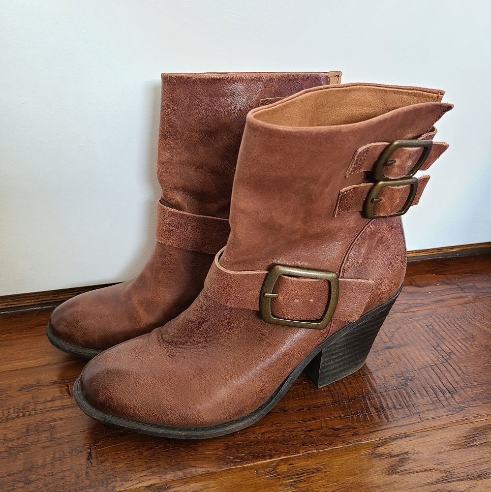 Lucky Brand Leather Boots NWOT